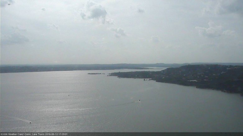 Lake Travis webcam, June 13, 2016 4:55 PM CT