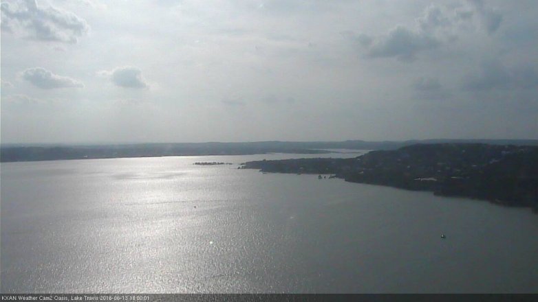 Lake Travis webcam, June 13, 2016 5:05 PM CT