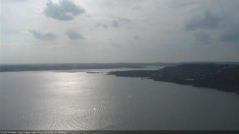 Lake Travis webcam, June 13, 2016 5:20 PM CT