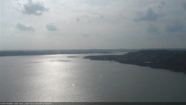 Lake Travis webcam, June 13, 2016 5:30 PM CT