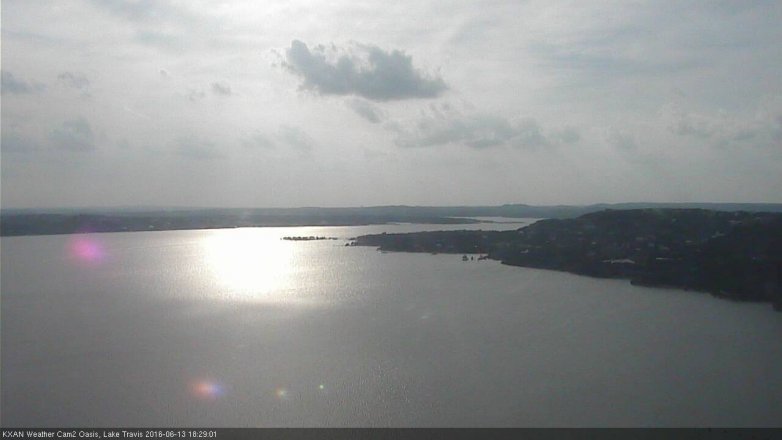 Lake Travis webcam, June 13, 2016 5:40 PM CT