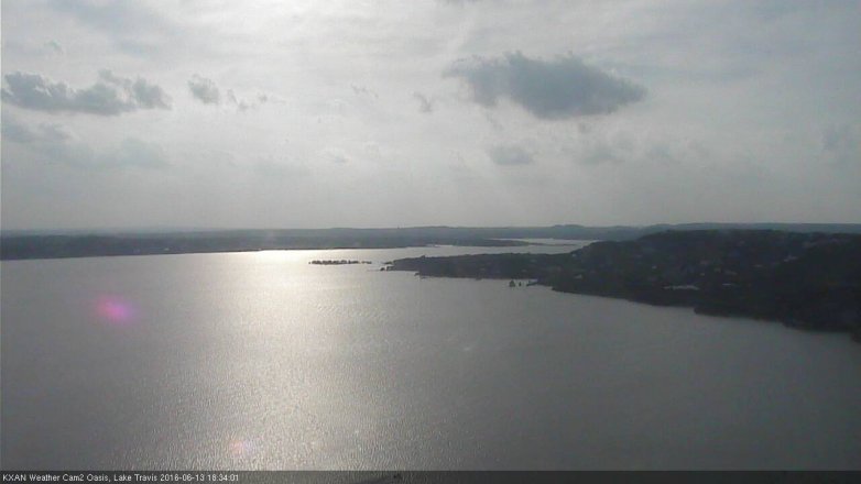 Lake Travis webcam, June 13, 2016 5:55 PM CT