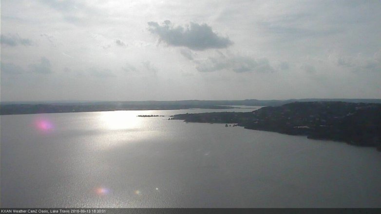 Lake Travis webcam, June 13, 2016 6:00 PM CT