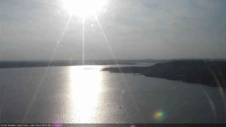 Lake Travis webcam, June 13, 2016 6:10 PM CT