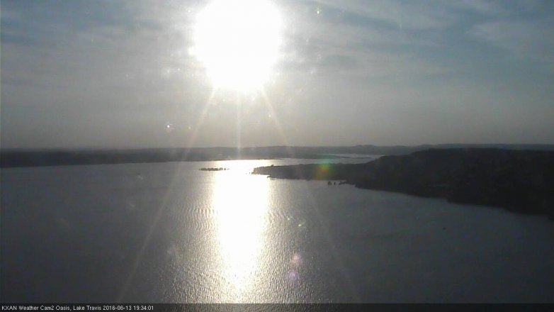 Lake Travis webcam, June 13, 2016 6:50 PM CT