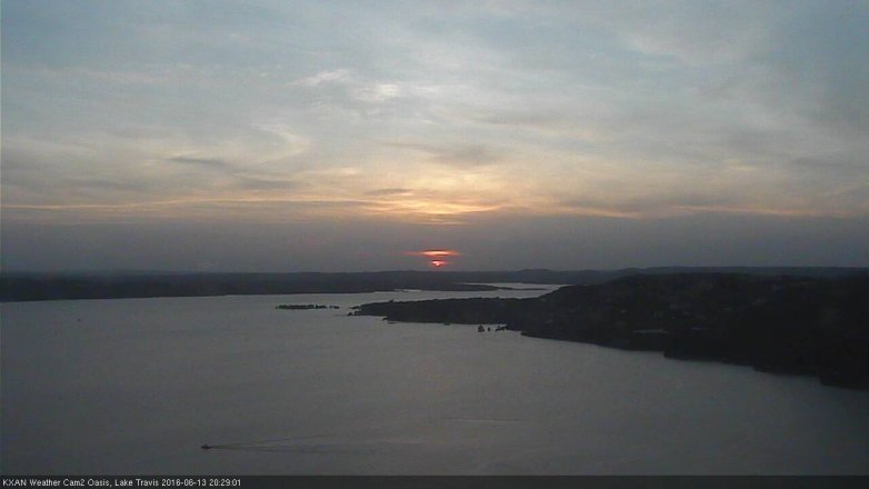 Lake Travis webcam, June 13, 2016 7:50 PM CT