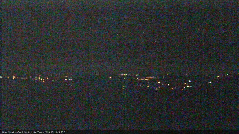 Lake Travis webcam, June 13, 2016 9:05 PM CT