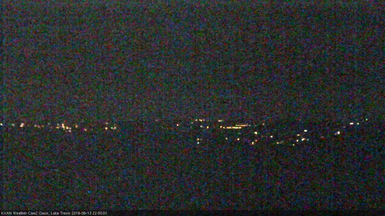 Lake Travis webcam, June 13, 2016 9:10 PM CT