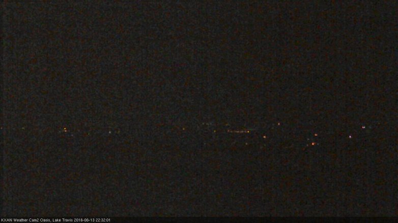 Lake Travis webcam, June 13, 2016 9:40 PM CT