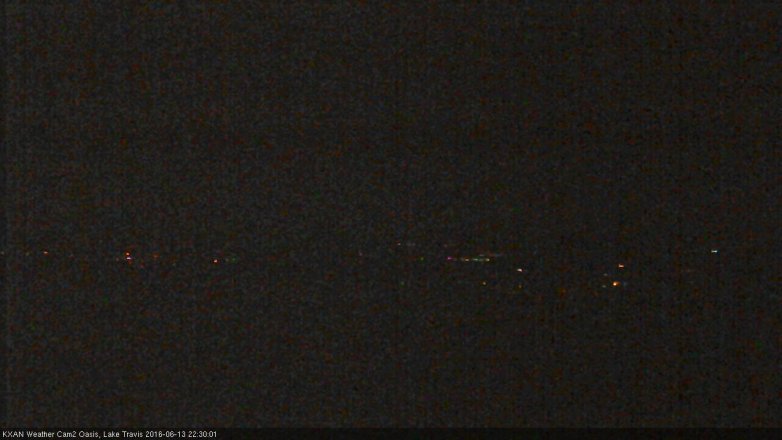 Lake Travis webcam, June 13, 2016 9:55 PM CT