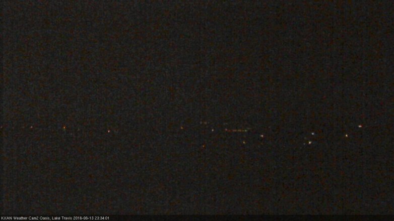 Lake Travis webcam, June 13, 2016 10:45 PM CT