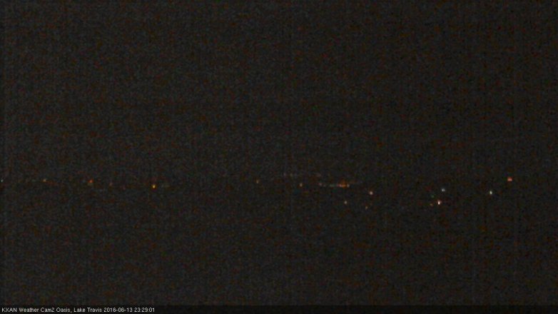 Lake Travis webcam, June 13, 2016 11:00 PM CT