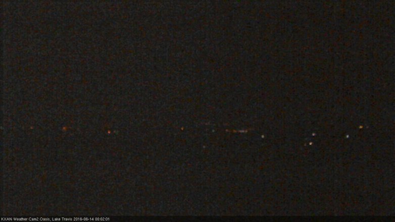 Lake Travis webcam, June 13, 2016 11:15 PM CT