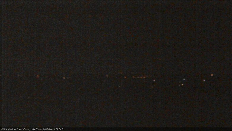 Lake Travis webcam, June 13, 2016 11:25 PM CT