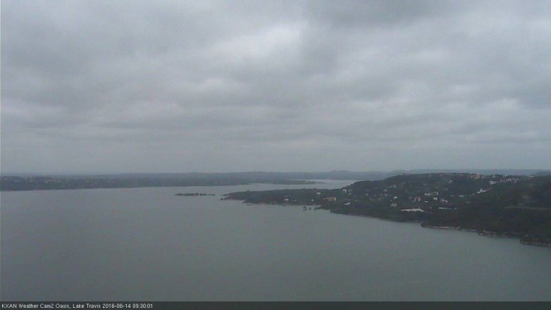 Lake Travis webcam, June 14, 2016 9:00 AM CT