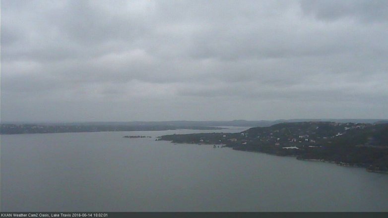 Lake Travis webcam, June 14, 2016 9:15 AM CT
