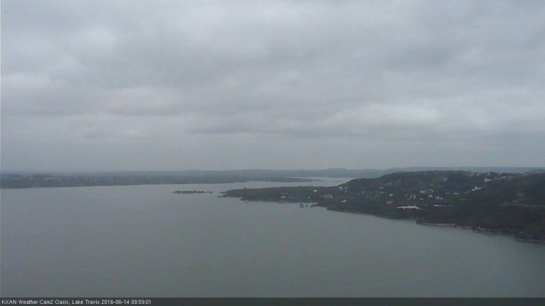 Lake Travis webcam, June 14, 2016 9:20 AM CT