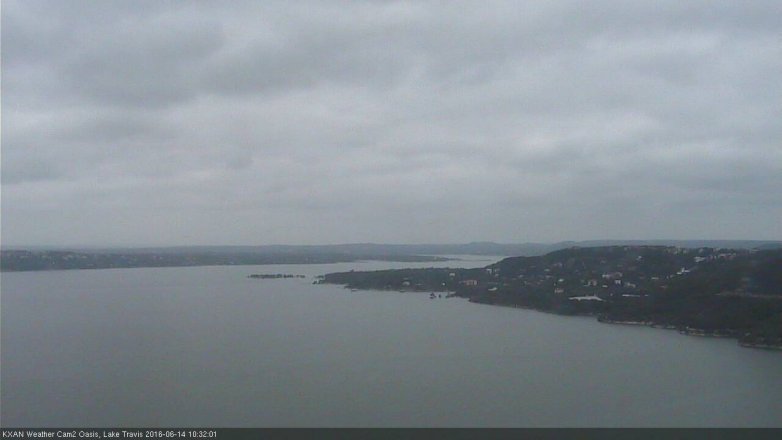 Lake Travis webcam, June 14, 2016 9:35 AM CT