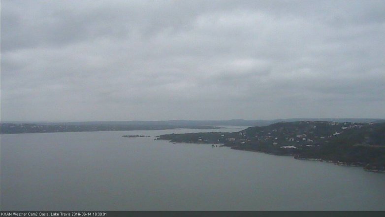 Lake Travis webcam, June 14, 2016 9:40 AM CT