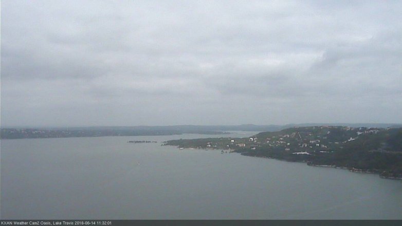 Lake Travis webcam, June 14, 2016 10:45 AM CT