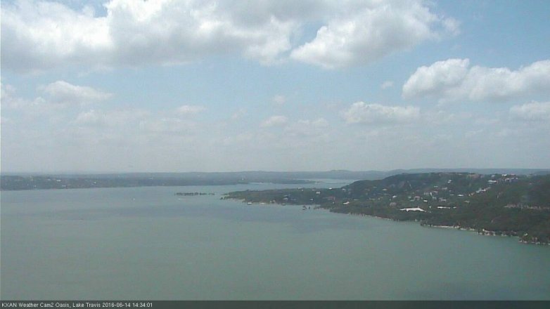 Lake Travis webcam, June 14, 2016 1:40 PM CT