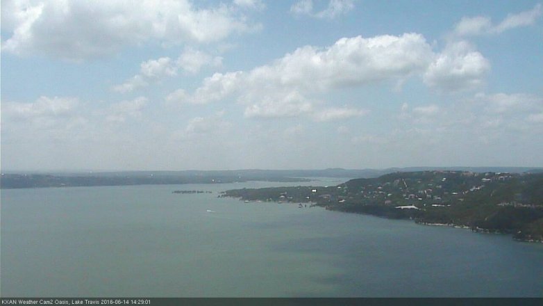 Lake Travis webcam, June 14, 2016 2:00 PM CT
