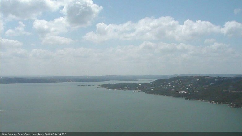 Lake Travis webcam, June 14, 2016 2:10 PM CT