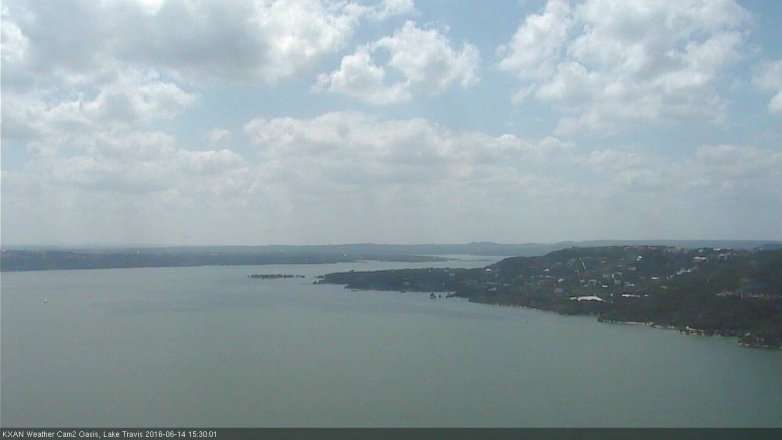 Lake Travis webcam, June 14, 2016 2:55 PM CT