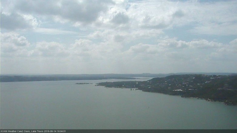 Lake Travis webcam, June 14, 2016 3:25 PM CT
