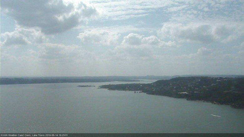 Lake Travis webcam, June 14, 2016 3:50 PM CT