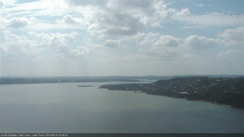 Lake Travis webcam, June 14, 2016 4:00 PM CT