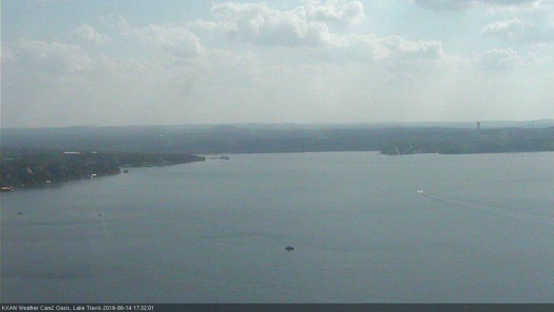 Lake Travis webcam, June 14, 2016 4:35 PM CT