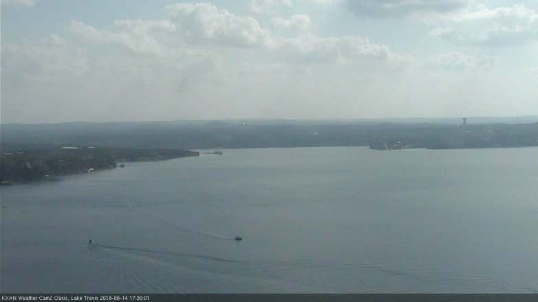 Lake Travis webcam, June 14, 2016 4:50 PM CT