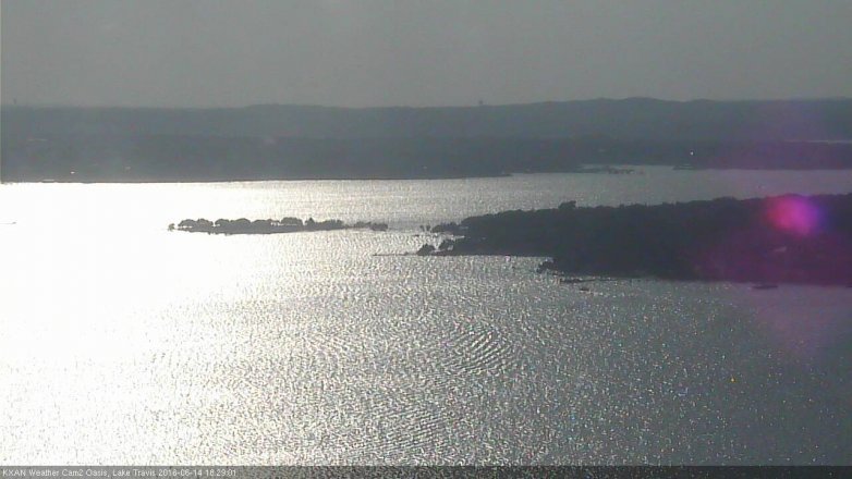 Lake Travis webcam, June 14, 2016 5:35 PM CT