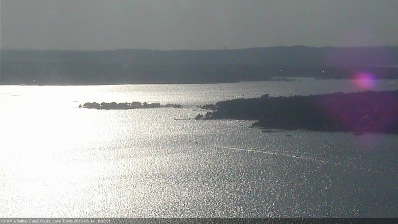 Lake Travis webcam, June 14, 2016 5:55 PM CT