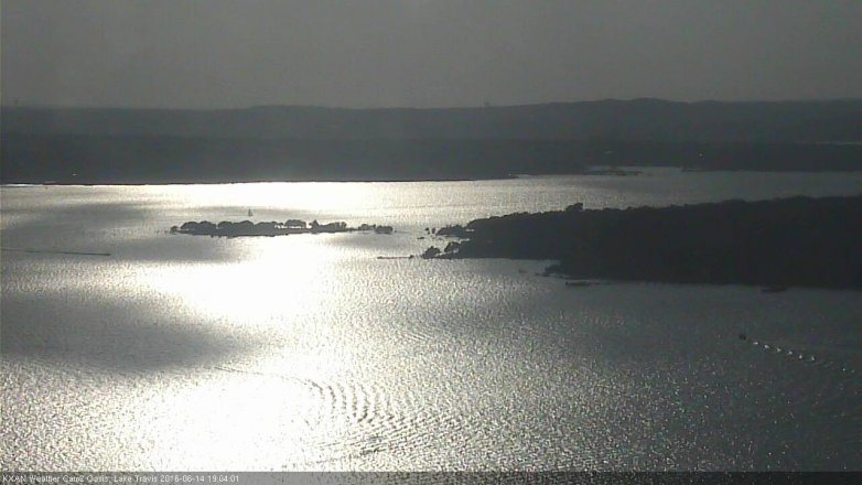 Lake Travis webcam, June 14, 2016 6:35 PM CT
