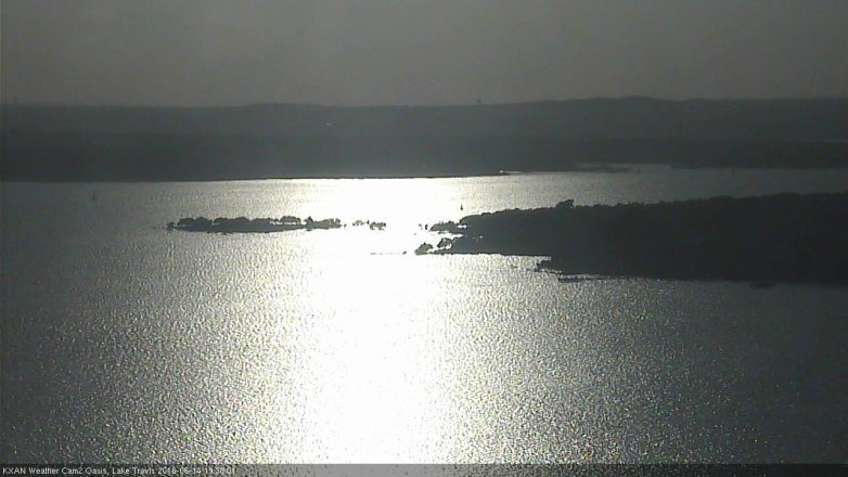Lake Travis webcam, June 14, 2016 6:45 PM CT