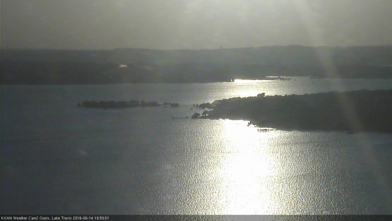 Lake Travis webcam, June 14, 2016 7:05 PM CT