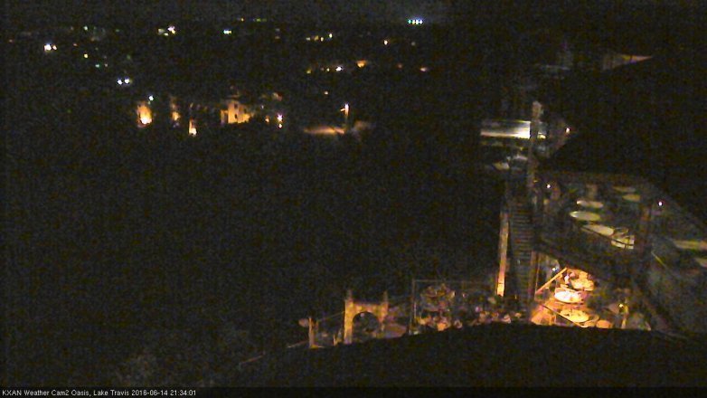 Lake Travis webcam, June 14, 2016 8:45 PM CT