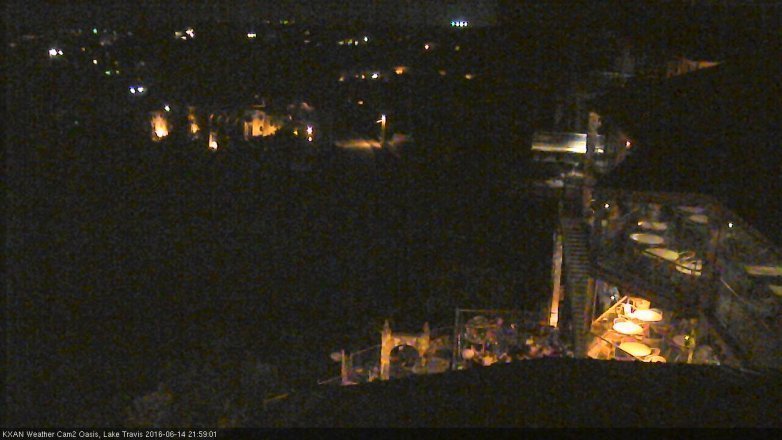 Lake Travis webcam, June 14, 2016 9:05 PM CT