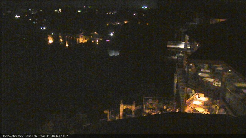 Lake Travis webcam, June 14, 2016 9:15 PM CT