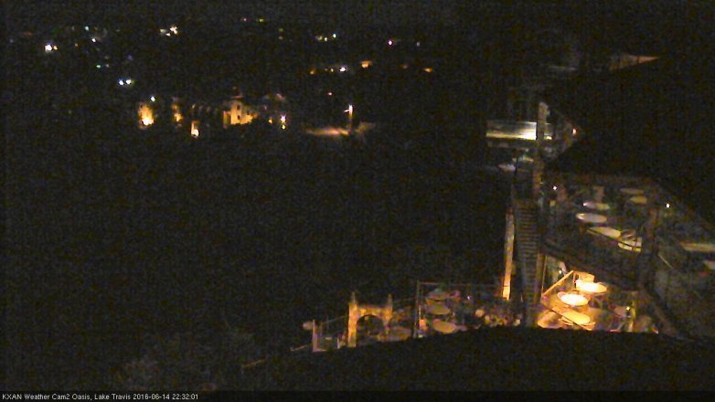 Lake Travis webcam, June 14, 2016 9:40 PM CT