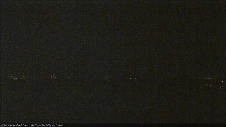 Lake Travis webcam, June 14, 2016 9:50 PM CT