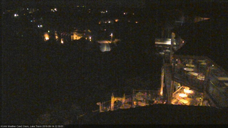 Lake Travis webcam, June 14, 2016 10:00 PM CT