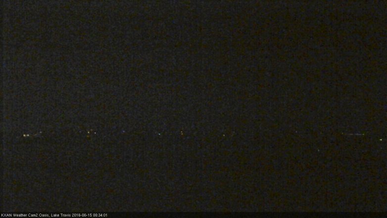 Lake Travis webcam, June 14, 2016 11:40 PM CT