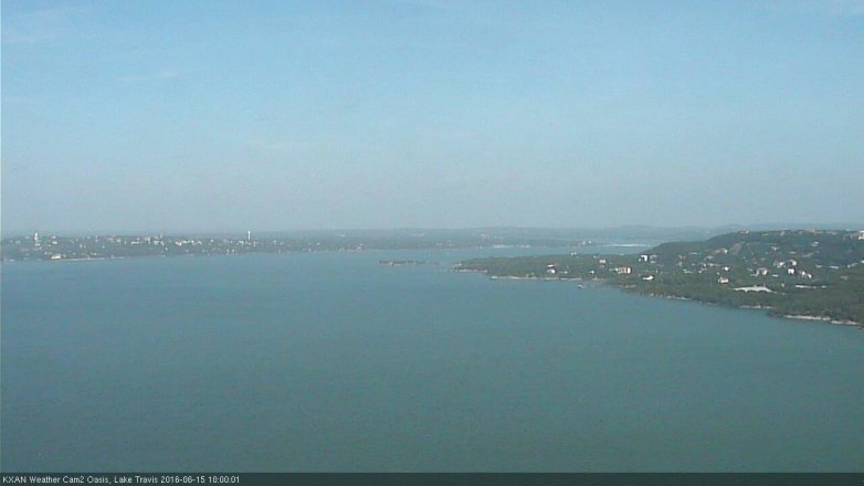 Lake Travis webcam, June 15, 2016 9:05 AM CT