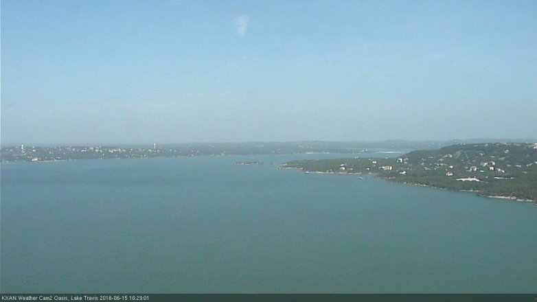 Lake Travis webcam, June 15, 2016 9:40 AM CT