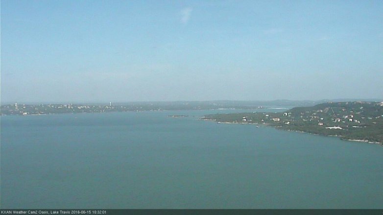Lake Travis webcam, June 15, 2016 9:45 AM CT