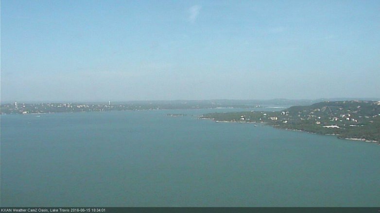Lake Travis webcam, June 15, 2016 10:05 AM CT