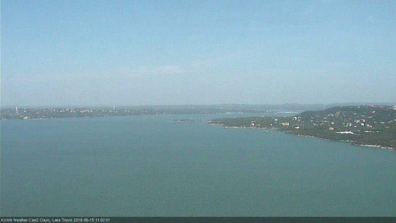 Lake Travis webcam, June 15, 2016 10:30 AM CT